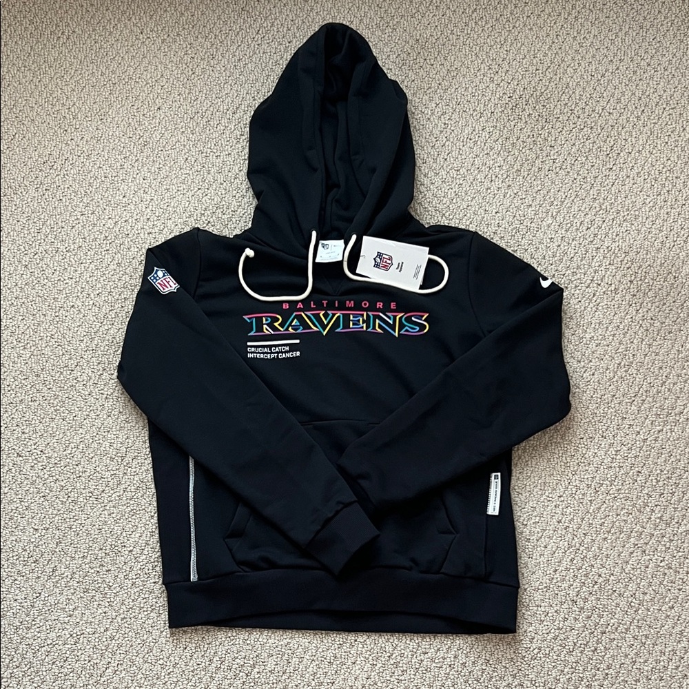 Baltimore Ravens 2025 Crucial Catch Black Team Hoodie - Brand NEW-Tagsattached